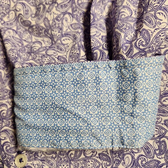 Two Nick Graham Men's 2XL 18-18.5 Shirts Long Sleeve Button Up EUC - Picture 6 of 11